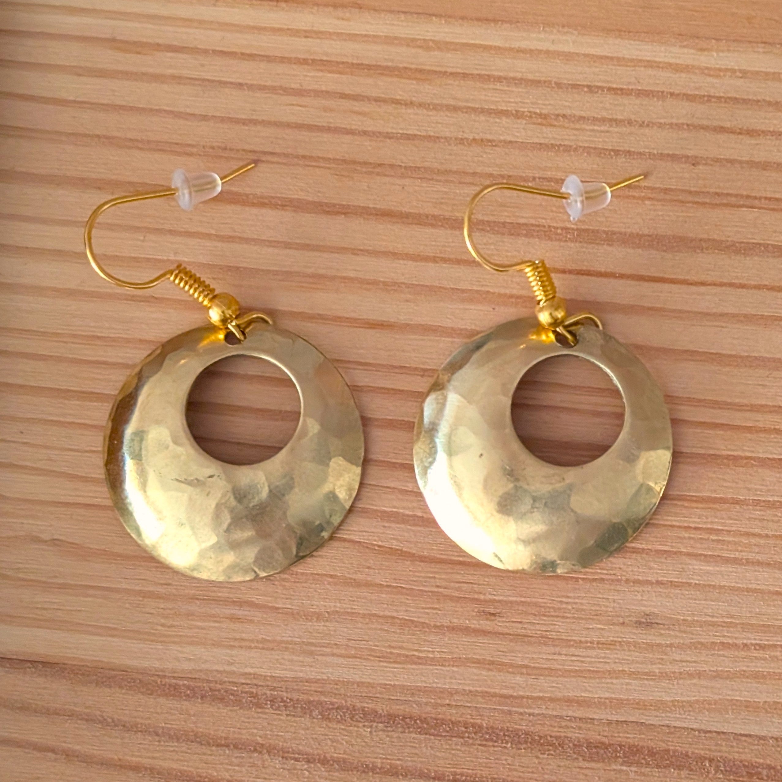 Orecchini Ottone Bucati 25mm
