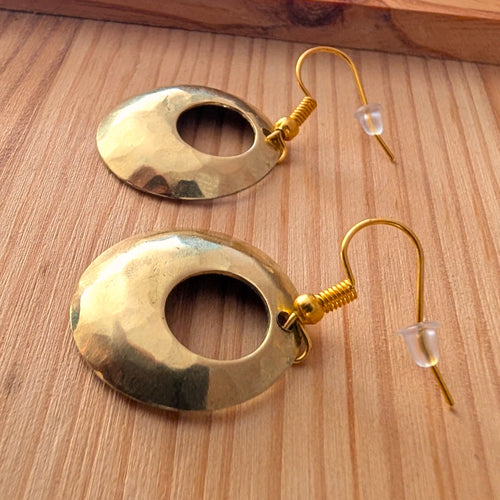Orecchini Ottone Bucati 25mm